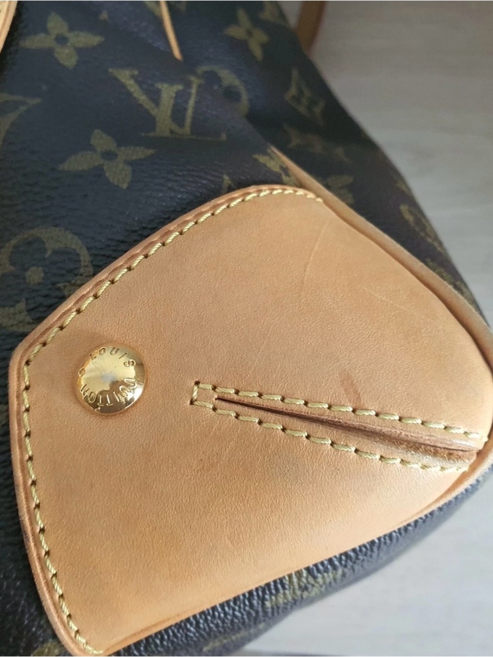Louis Vuitton estrela MM + dust cover Monogram Canvas Satchel in Brown and Tan - Picture 12 of 16